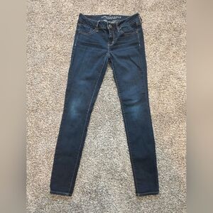 American Eagle Outfitters Dark Blue Super Stretch Jeans